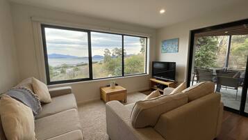 Smart TV, fireplace, video games