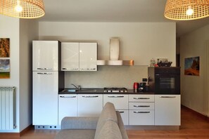 Fridge, microwave, oven, stovetop - Lake View Gateway - My Home In Como (Argegno)