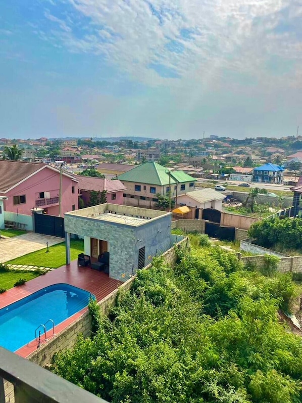 Pool - Agyarko Hotel & Apartments - Near Airport - Car Rental Options (ANYAA)