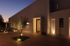 Front of property – evening/night - Gaia - A Secret Luxury Hideaway (Corfu)