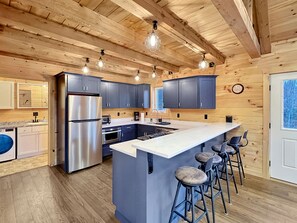 Fridge, microwave, oven, stovetop - Black Bear Lodge (Direct Access to the ATV and Snowmobile Trails!) (Greenville)