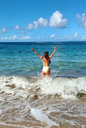 On the beach