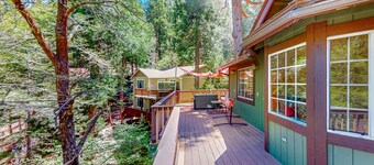Dog-friendly water-view home near Lake Gregory with game room, fireplace, grill