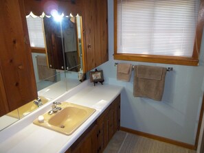 Eco-friendly toiletries, hair dryer, towels, soap