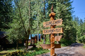 Property grounds - Cozy retreat, newly renovated with loft, hot tub, creek access, pet friendly (Rhododendron)