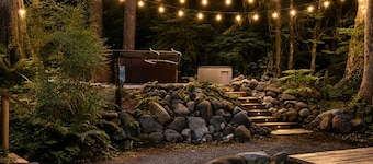 Cozy retreat, newly renovated with loft, hot tub, creek access, pet friendly