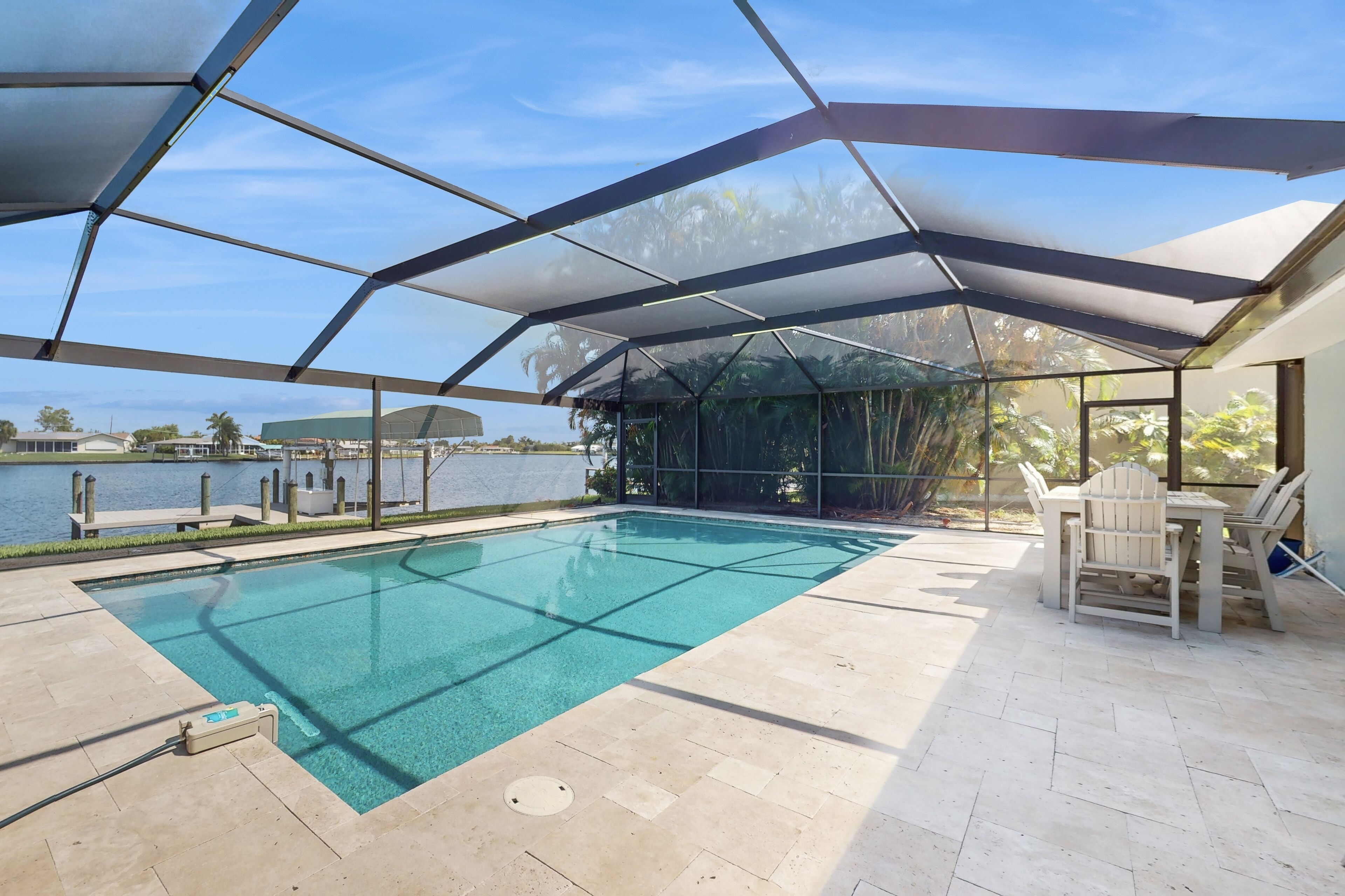 Una piscina riscaldata