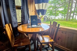 Dining - Incredible lakefront house with cottages, dock, fire pit, decks, & amazing views (Topinabee)