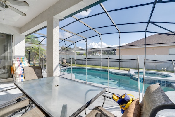 A heated pool