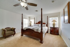 5 bedrooms, iron/ironing board, travel cot, WiFi