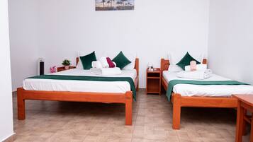 1 bedroom, laptop workspace, blackout drapes, iron/ironing board