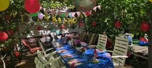 Espace de banquet à l’extérieur