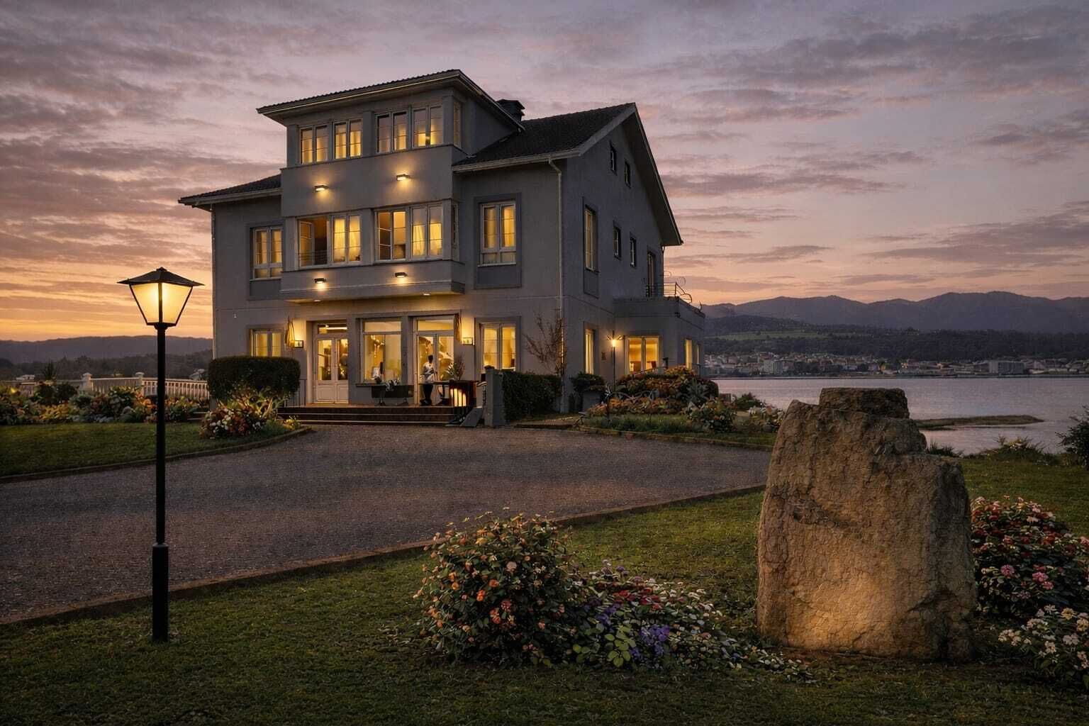 Voorkant van accommodatie