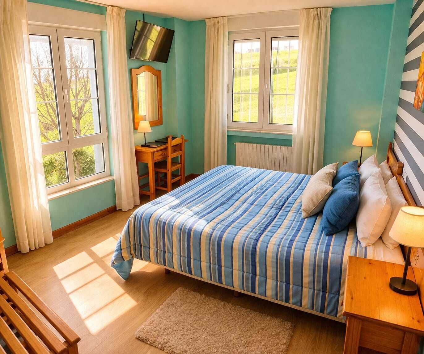 Dobbeltrom – panorama | Skrivebord og wi-fi (inkludert)