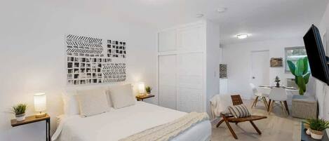 Desk, iron/ironing board, travel crib, WiFi