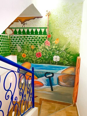 Living area - Adrar Hostel (Taghazout)