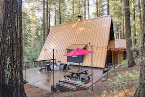 House (3 Bedrooms) | Front of property - 3 Mi to Calaveras Big Trees: Cabin w/ Fire Pit! (Arnold)