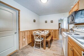 House (2 Bedrooms) | Private kitchen | Dishwasher, paper towels - Jones Mills Vacation Rental: Near Skiing & Hiking! (Jones Mills)