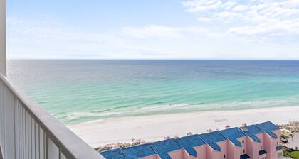 Spacious 2BR Beachfront Condo! Oversized Balcony, Tropical Pool, Tennis Court