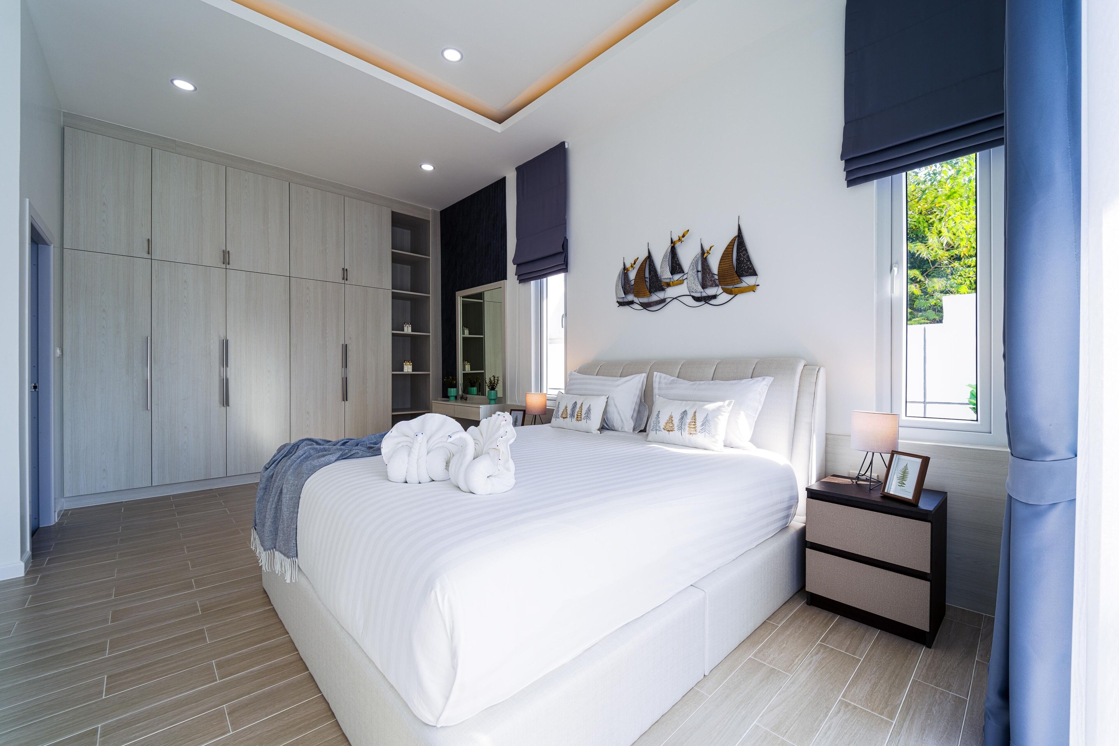 3 kamar tidur, setrika/meja setrika, Wi-Fi gratis, dan seprai linen