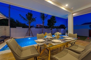 Terrace/patio - Private Modern 3 Bedroom Pool Villa- AV1 (Hua Hin)