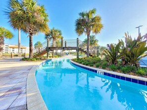 A heated pool