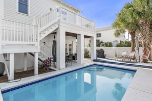 A heated pool