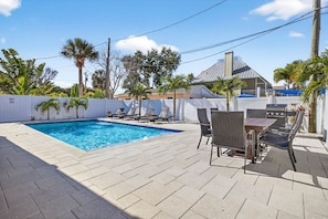 A heated pool