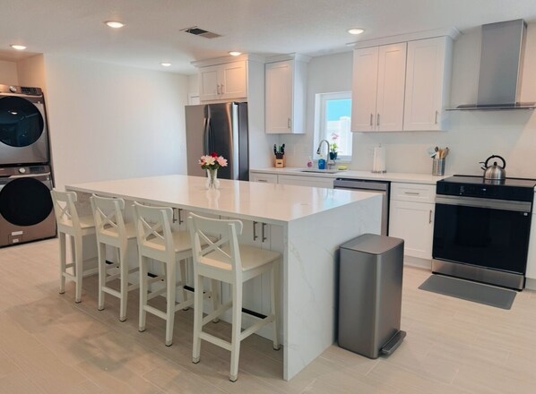 Fridge, microwave, oven, stovetop - Come live by the Beach with Pool! (Indian Rocks Beach)