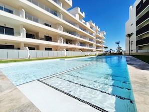 Outdoor pool - Penthouse Apartment with Sea and Pool Views (San Javier)
