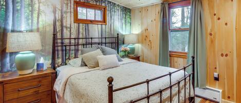 2 slaapkamers, een strijkplank/strijkijzer, wifi, beddengoed