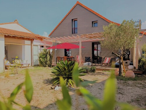 Maison de Charme, Plage et Commerces à Pieds 300m, Idéale Famille Avec Enfants