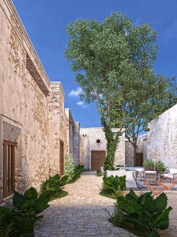 Terrace/patio - Hotel Amarati (Mérida)