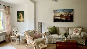 Télévision, cheminée, livres