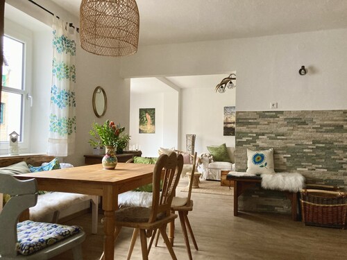 Gemütliche Ferienwohnung Ganz nah am Fluss