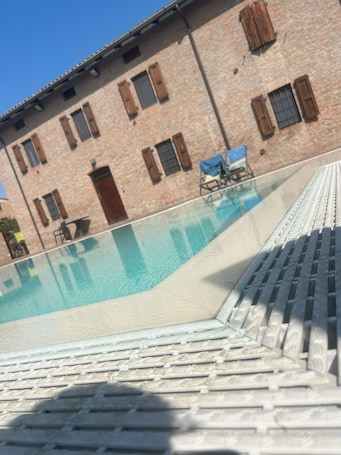 Seasonal outdoor pool. Casolare Fratina