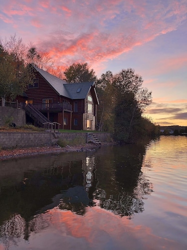 Keweenaw's Houghton Haven waterfront home. Secluded & private, yet close to town