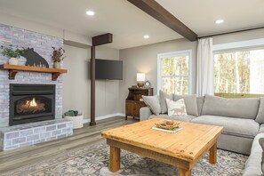 TV connectée, cheminée, espaces bureaux