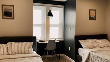 4 dormitorios, escritorio, tabla de planchar con plancha y wifi gratis