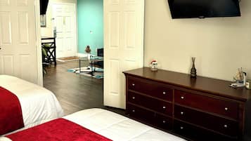 1 bedroom, iron/ironing board, travel crib, free WiFi