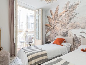 2 slaapkamers, een strijkplank/strijkijzer, wifi, beddengoed