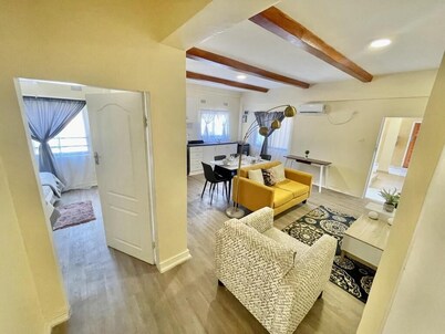 Lucy's unique apartment.