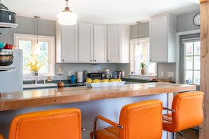 Fridge, oven, stovetop, dishwasher