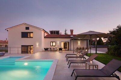 Villa del Sol is luxury villa with pool in greenery 