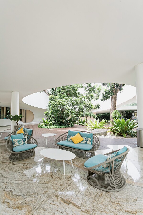 Terrace/patio - Cebu Cozy Mactan Island Seaside Apartment Balcony Scenic Ocean View Tambuli (Lapu-Lapy City)