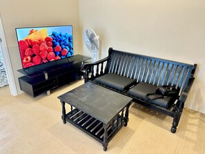 Exclusive Apartment | Living area | Flat-screen TV - 1Br Condo Unit Avida Allgauers (Iloilo)