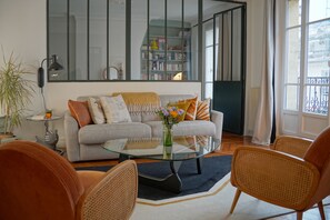 Living area - Appartement Bourgeois - 7´ de Paris (Asnières-sur-Seine)