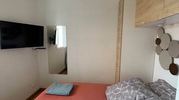 1 makuuhuone, vuodevaatteet