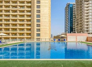 Pool - Comfortable Studio at Lago Vista A Dubai Production City by Deluxe Holiday (Dubai)
