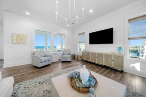 TV, table football - Worth the Trip: Beach Views, Private Pool, Pet Friendly, Great Outdoor Space (Cape San Blas)